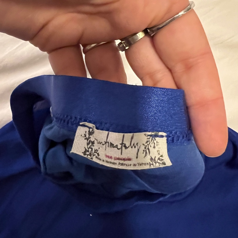 Blue free people slip